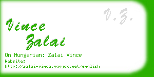 vince zalai business card